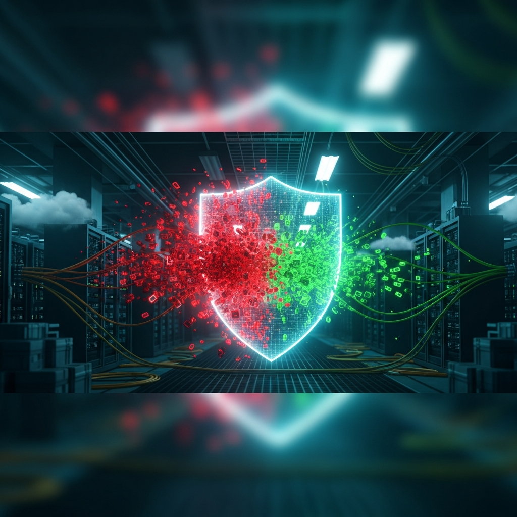 Illustration immersive du sujet : serveur minecraft ddos