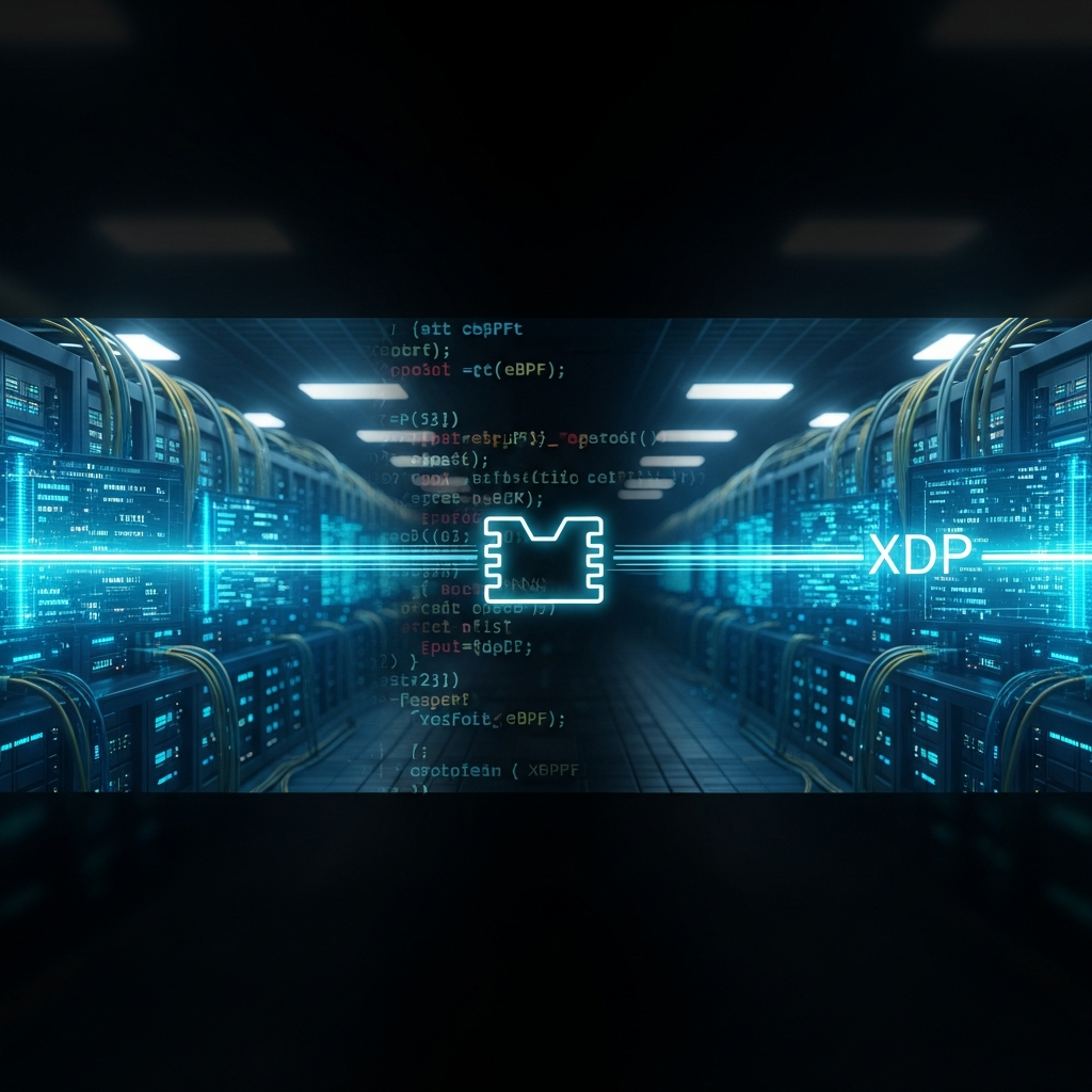 Illustration immersive du sujet : XDP Linux kernel