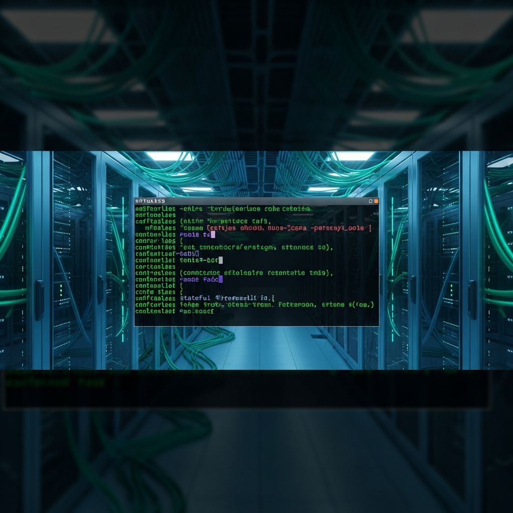 Illustration immersive du sujet : migrer iptables nftables