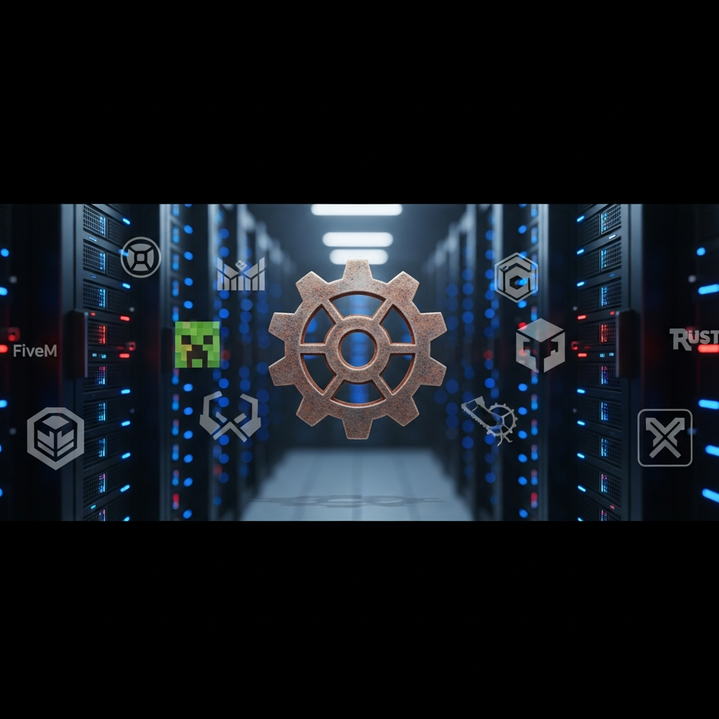 Illustration immersive du sujet : protect Rust server DDoS