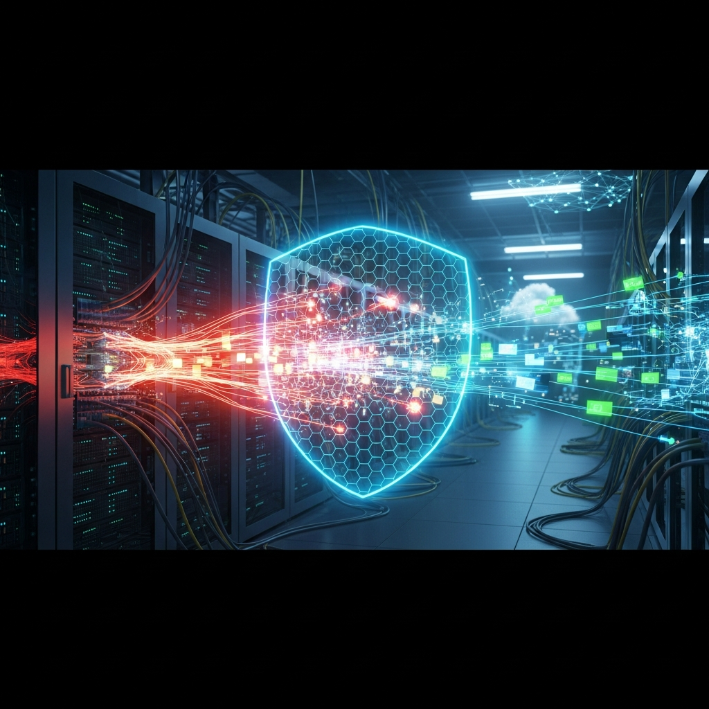Illustration immersive du sujet : Cloudflare firewall kernel