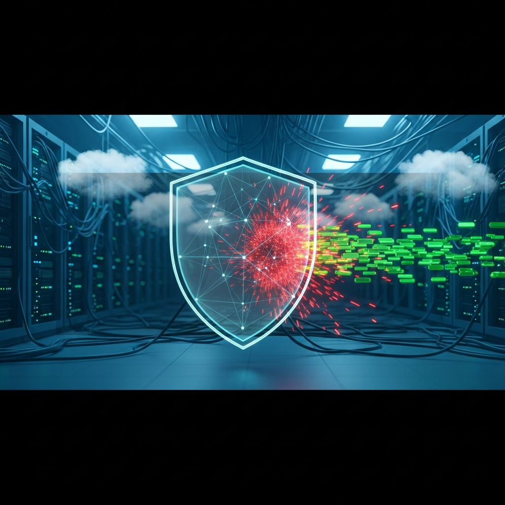 Illustration immersive du sujet : OVH Hetzner Scaleway DDoS