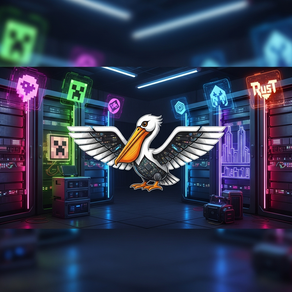 Illustration immersive du sujet : Pelican panel game nodes