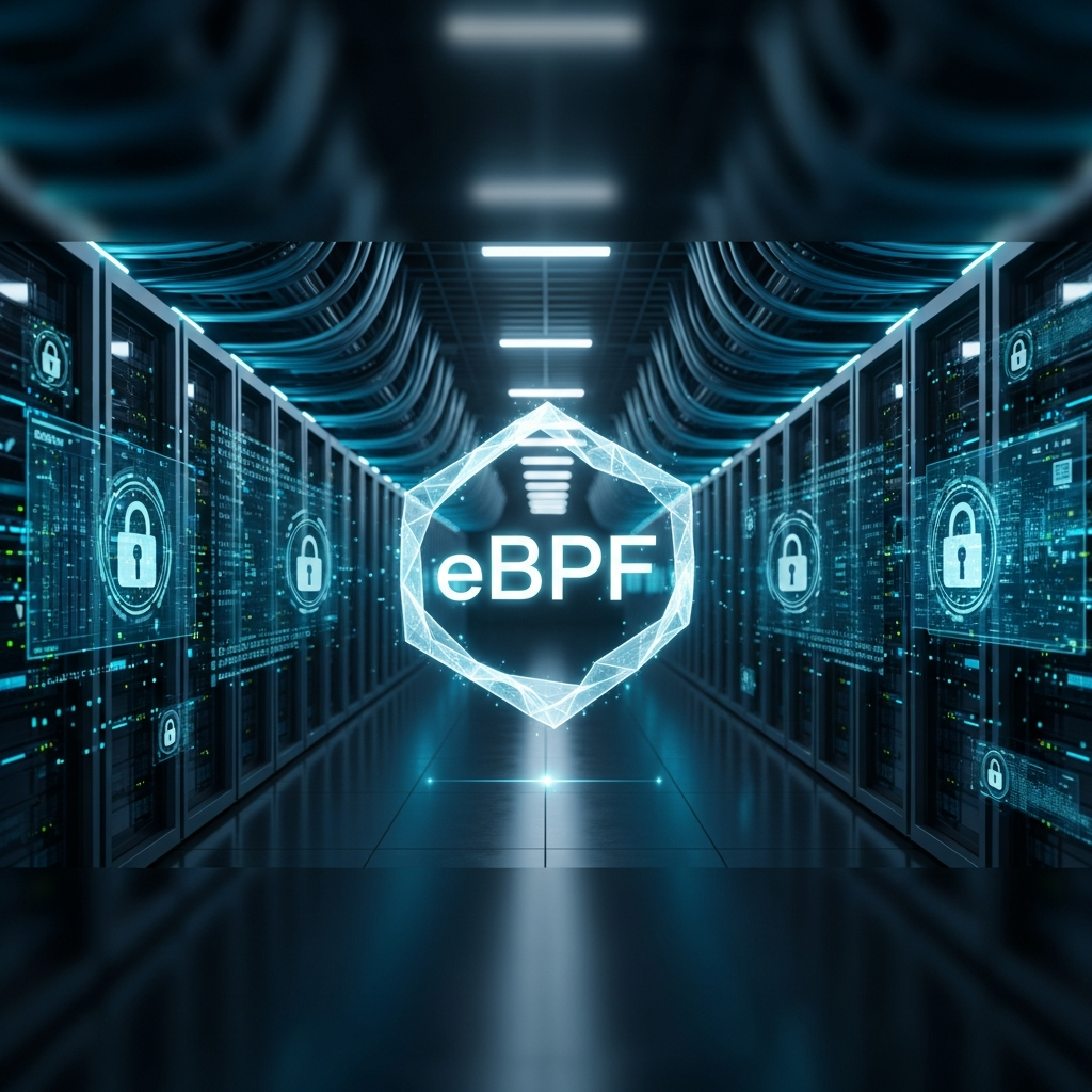 Illustration immersive du sujet : sécurité serveur eBPF