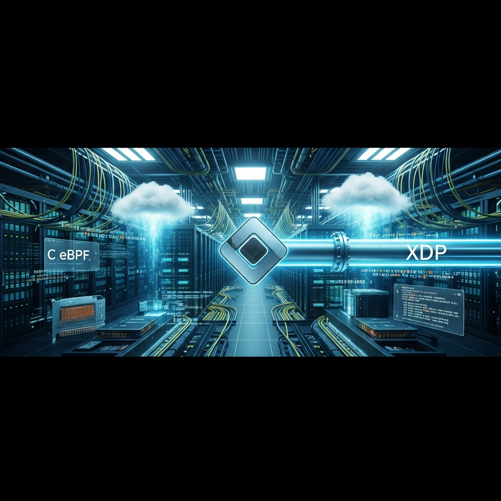 Illustration immersive du sujet : XDP iptables