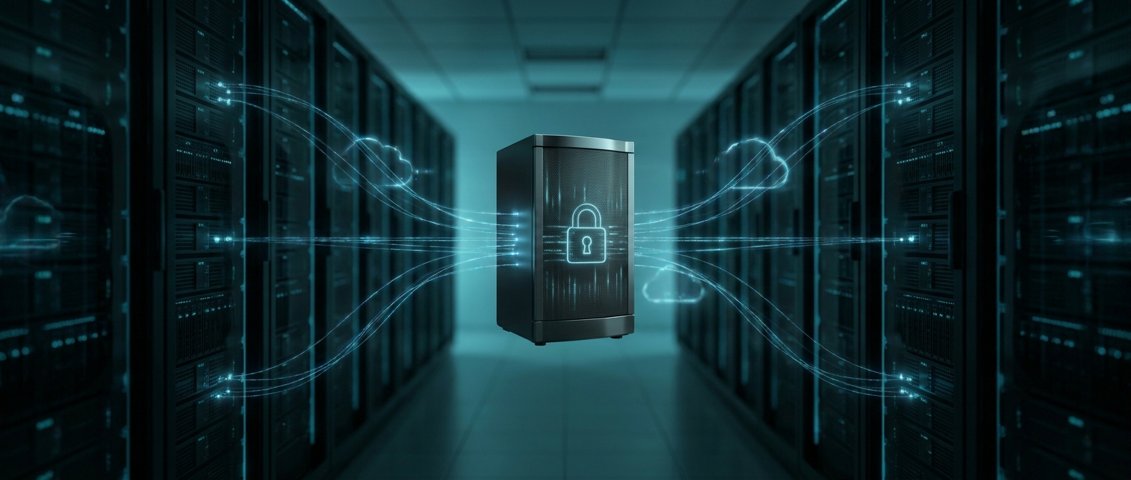 Illustration immersive du sujet : firewall logs centralized